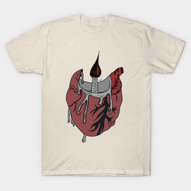 Melting Heart T-Shirt by abbeyrpenn